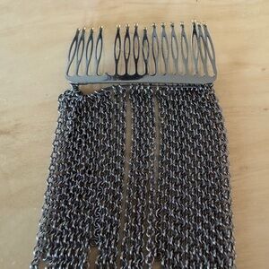 Chanel pre owned 2000 CC chain hair pin chain fringe
